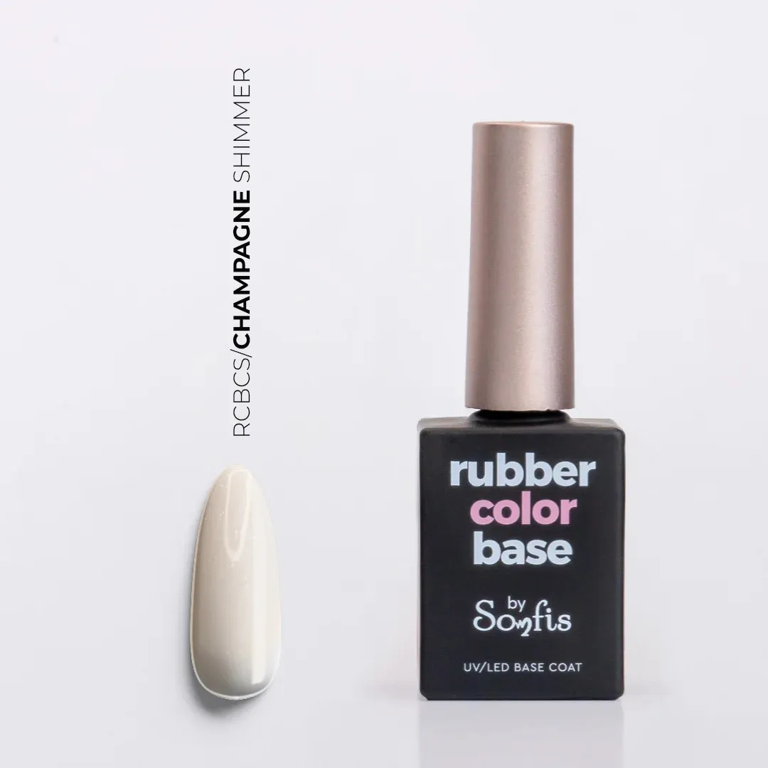 Rubber Color Base Champagne Shimmer by Somfis 15ml (CB2)