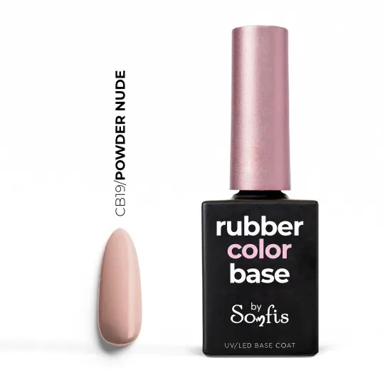 Rubber Color Base 19 Powder Nude by Somfis 15ml (CB19)