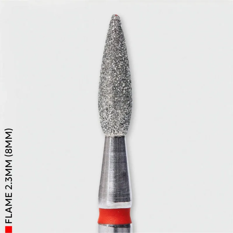 Dijamantna freza Flame Red 2,3 mm (8 mm) za manikuru