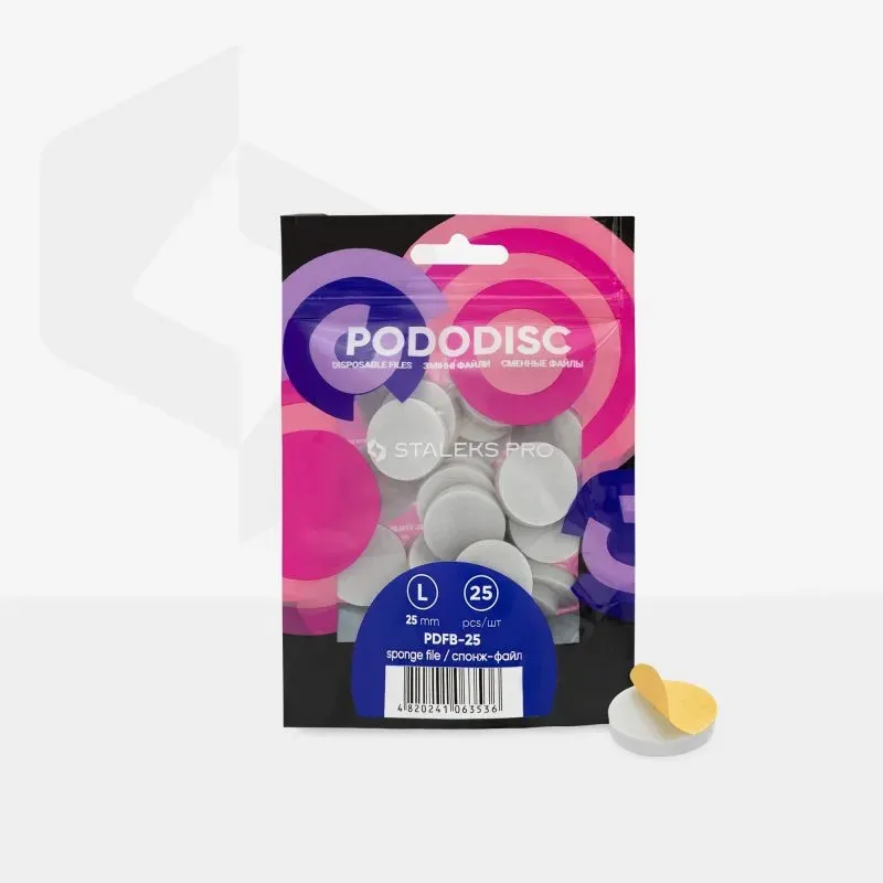 Zamjenski jastučići-turpije za jednokratnu upotrebu za pedikir disk PODODISC L EXPERT 25 (25 kom.) - picture 3