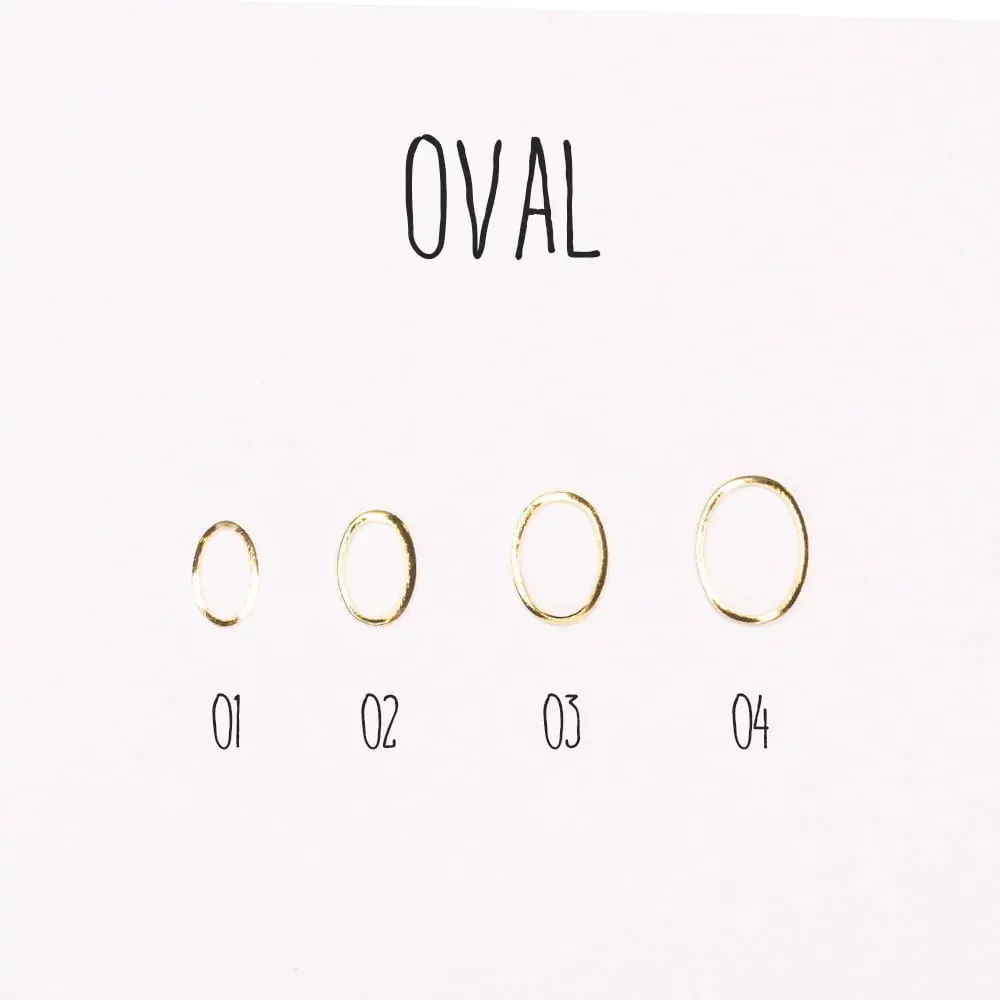 Ukras za nail art u ovalnom obliku 6.5mm - picture 3