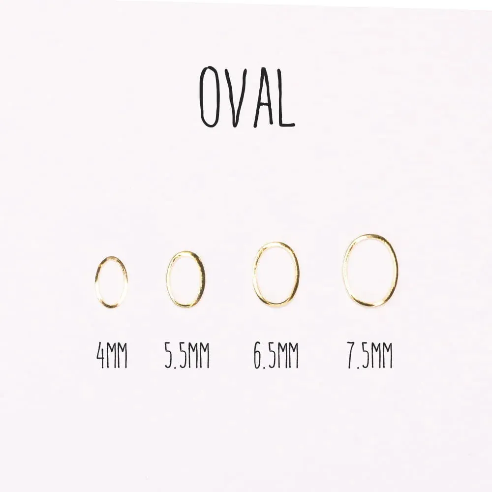 Ukras za nail art u ovalnom obliku 7.5mm - picture 2