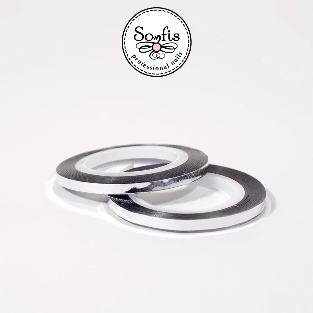 Nail Tape Srebrna Somfis 3mm