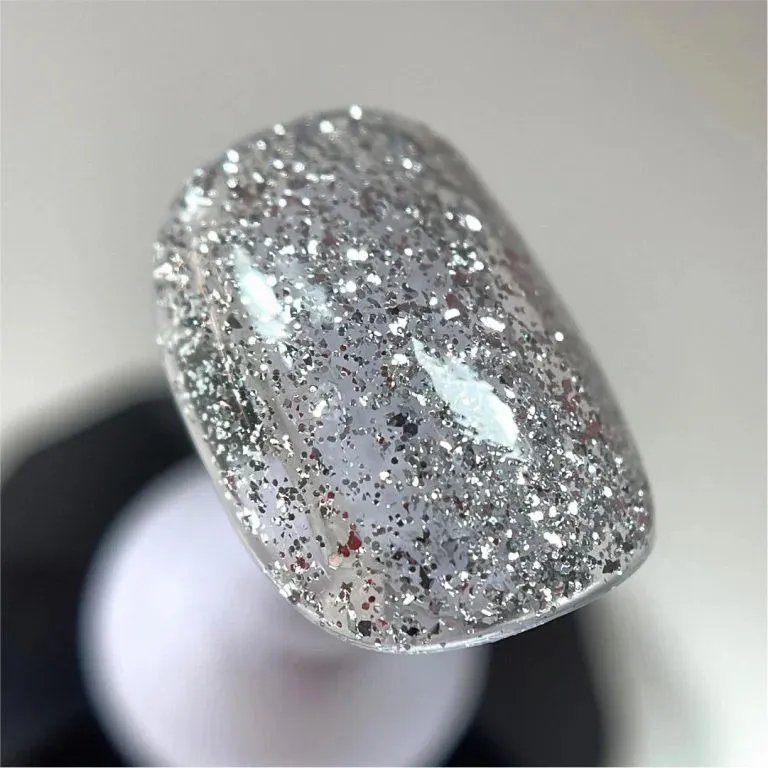 Trajni lak Somfis Glam ON GL10 srebrni glitter 5ml u teglici - picture 2
