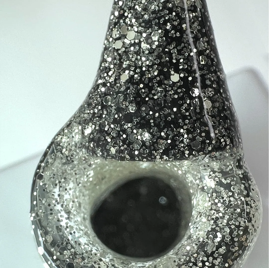 Trajni lak Somfis Glam ON GL08 srebrni glitter s miješanim zrncima 9ml - picture 2